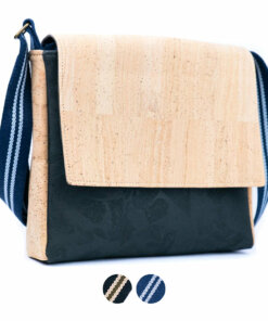 Sac bandoulière homme liège « Alvo » – Élégant, pratique et vegan