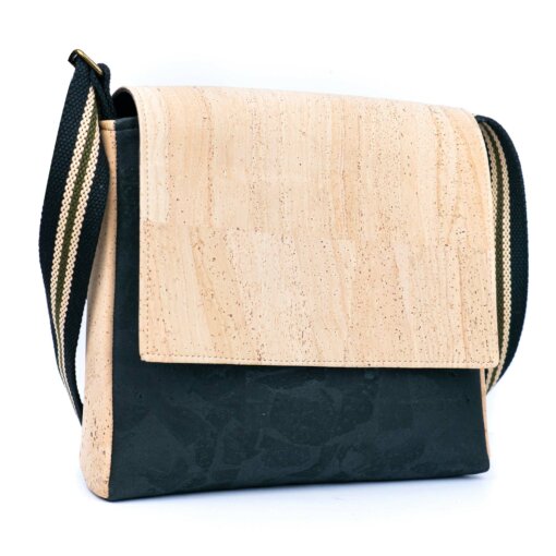 Sac bandoulière homme liège « Alvo » – Élégant, pratique et vegan – Image 12