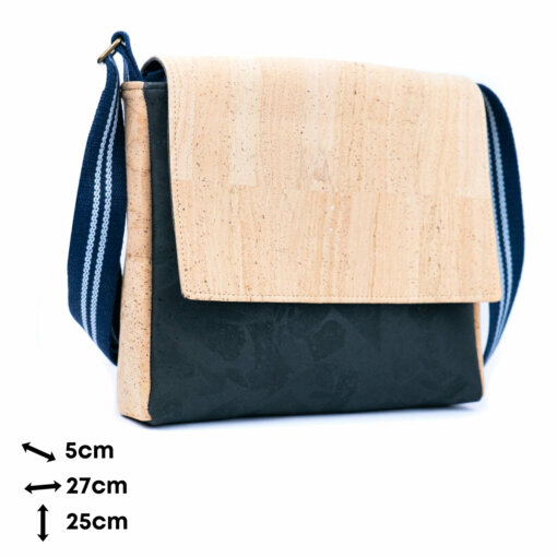 Sac bandoulière homme liège « Alvo » – Élégant, pratique et vegan – Image 11