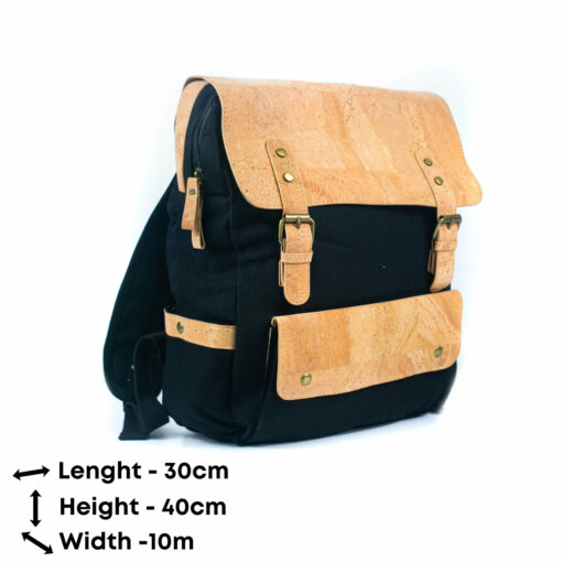 Sac à dos « Monteiro » en liège et toile pour homme – Ordinateur, voyage et style éco-responsable – Image 11