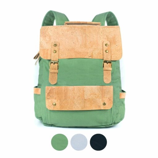 Sac à dos « Monteiro » en liège et toile pour homme – Ordinateur, voyage et style éco-responsable – Image 13