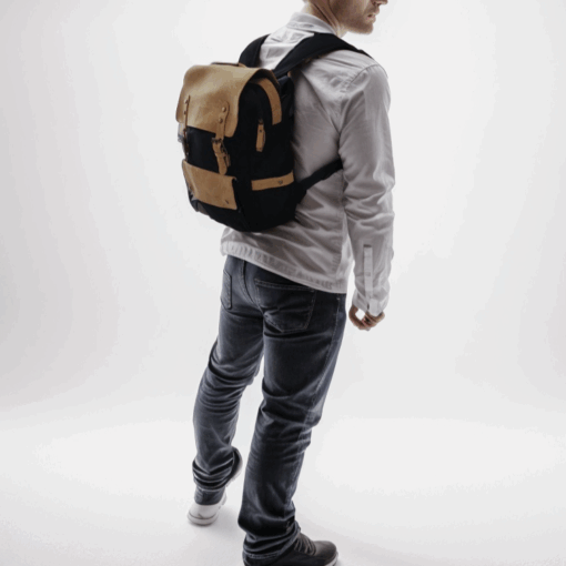 Sac à dos « Monteiro » en liège et toile pour homme – Ordinateur, voyage et style éco-responsable – Image 2