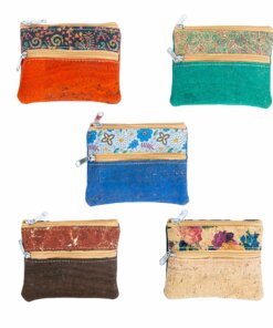 Porte-monnaie « Mimo » en liège naturel – Compact, léger et éco-responsable (lot de 5)